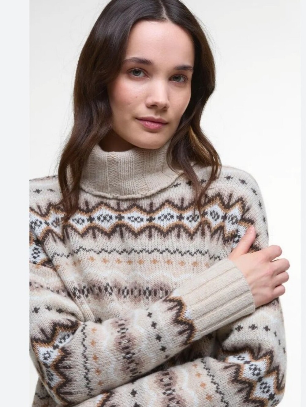Barbour Knitted Helen Jumper In Birch Multi 2 NWT - Picture 5 of 12